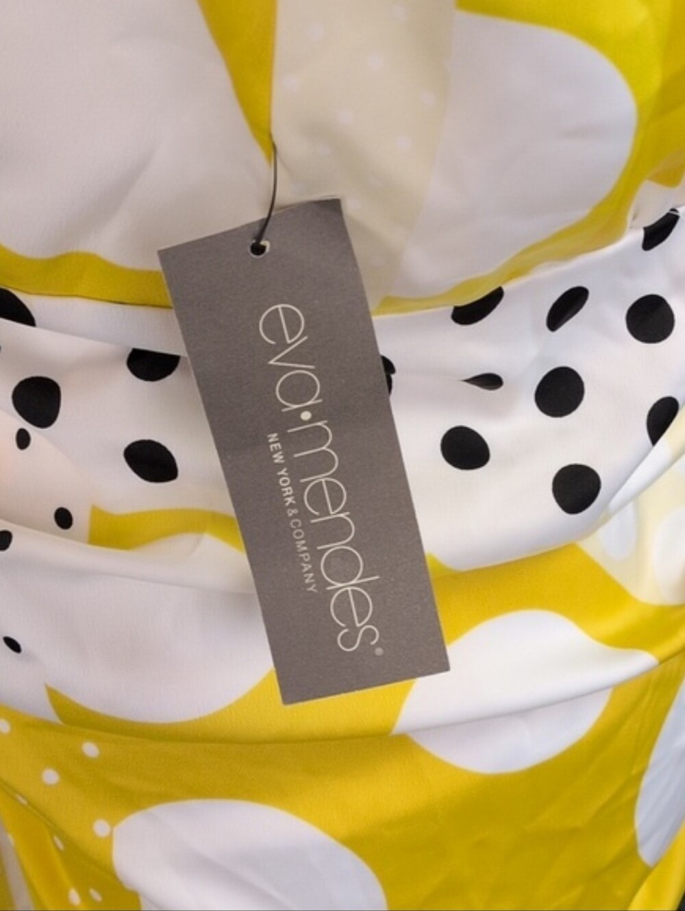 Eva Mendes For NY & Co Fabulous Polka Dot Faux Wrap Dress!! - Picture 11 of 17